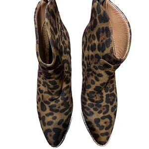 Beast Fashion Leppard Print Cowgirl Boots Size 7.5